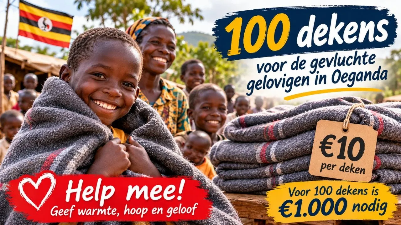 Foto bij ‘100 dekens voor de gevluchte gelovigen’